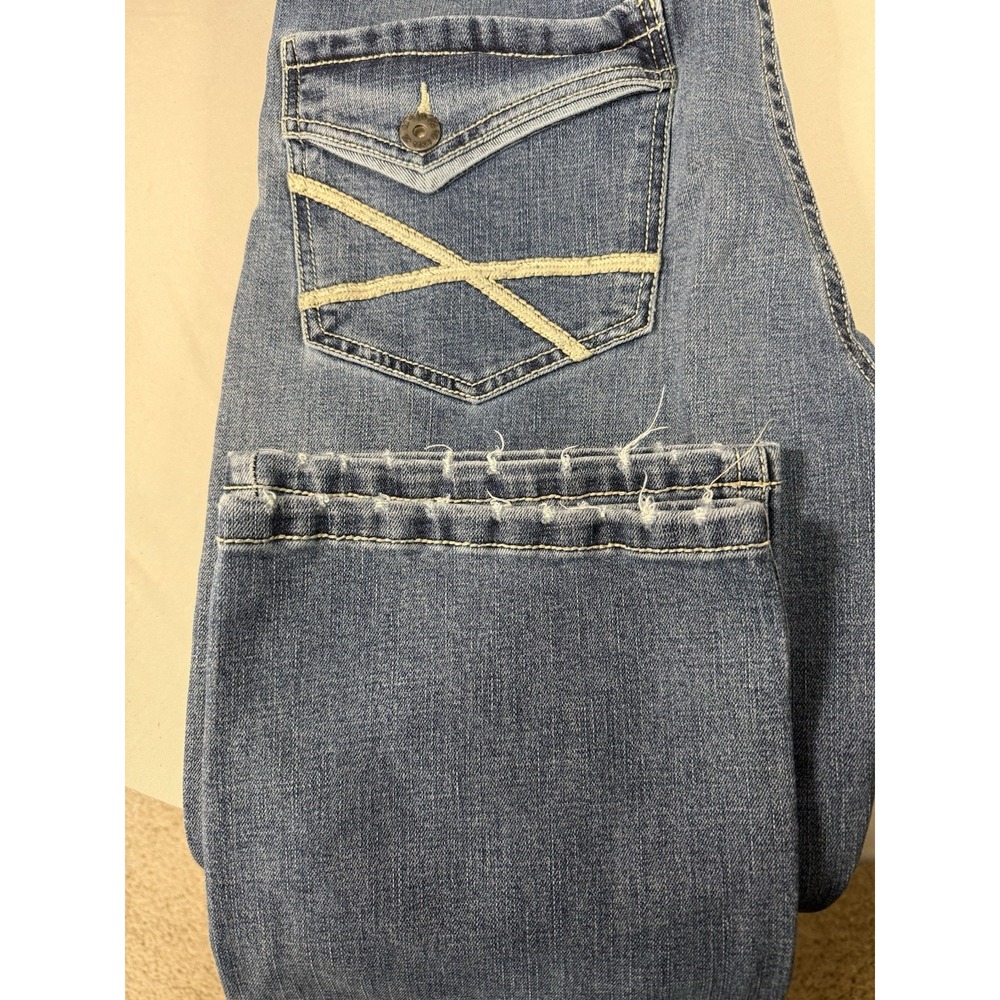 TK Axel Jeans Men's 36x30 Blue Slim Boot Cut Denim Cowboy Western Rodeo Y2K - Picture 12 of 15